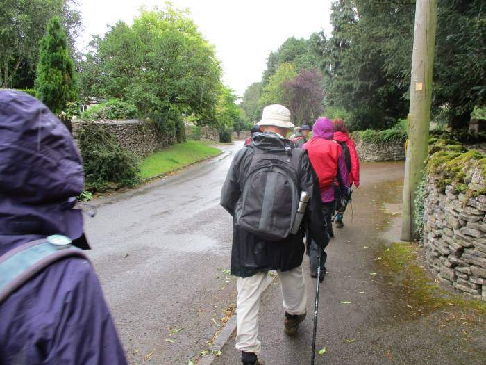 After lunch we walk along the road through Kingscote