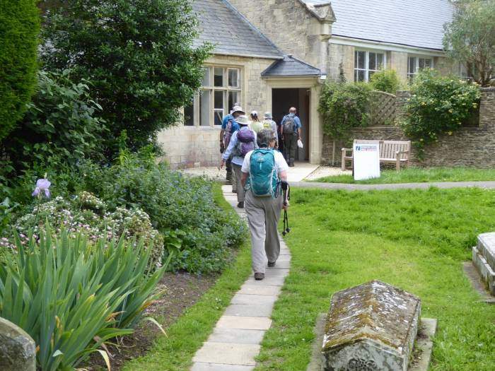 We use the new passage from the church to get back to the cars. Thanks Jill for a lovely walk.