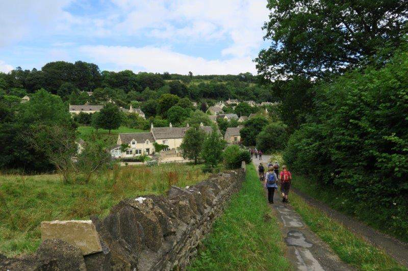 Down into the village