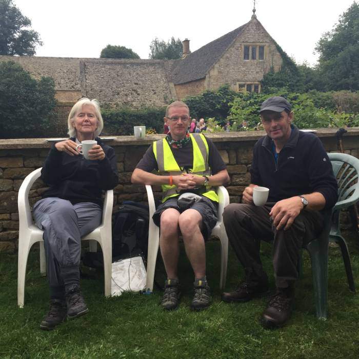 While many of the group were still unpacking after Brecon, a select group joined Graham for cakes at Chastleton