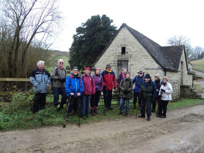 Most of the group - at Honeycombe Farm