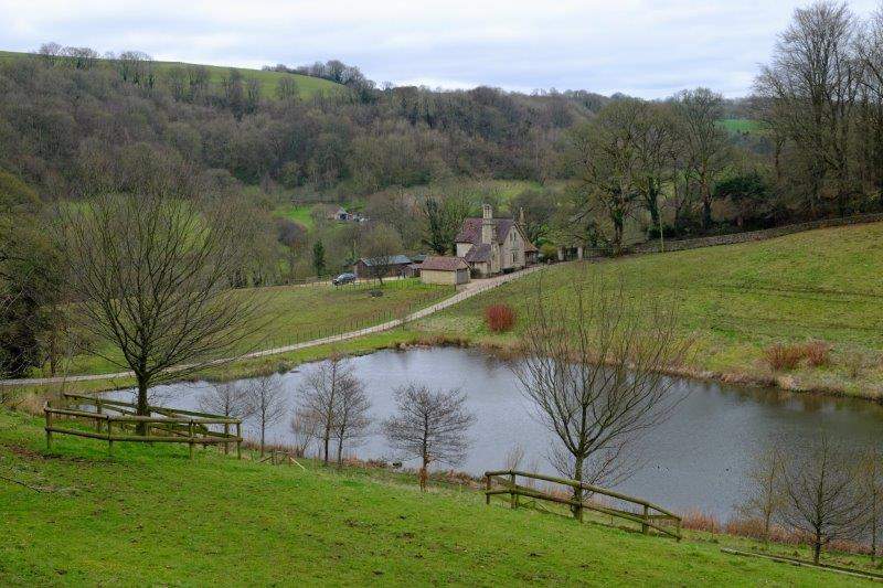 Looking down to Ozleworth Bottom
