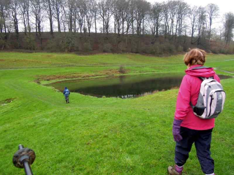 We head down to a small lake, which was known as the fishpond in medieval times