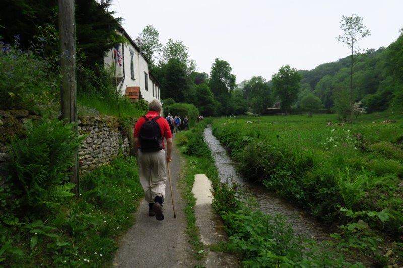 Heading down the valley
