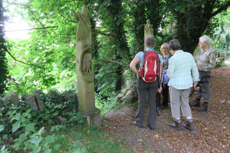 We pause at the entrance to a nature reserve
