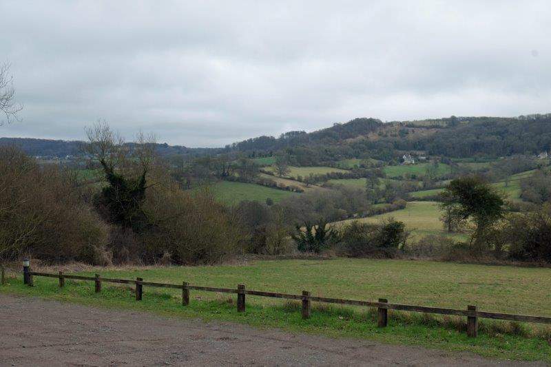 With views across the valley to Swifts Hill