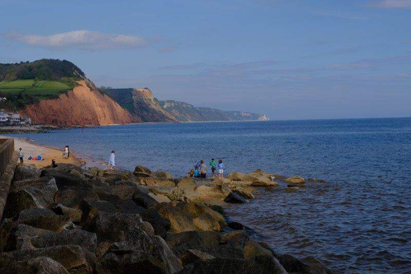 It's a bit too cold for us to dip a toe in the sea