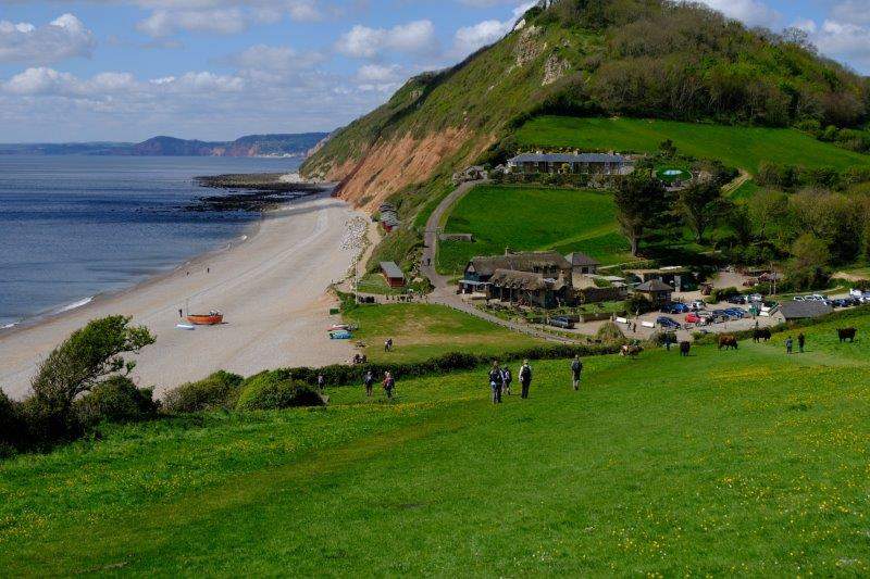 Going down into Branscombe Mouth