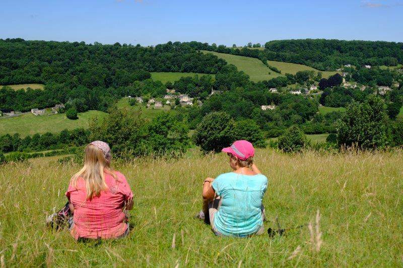 Out onto Swifts Hill