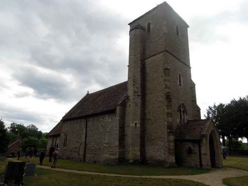* To reach the church, quite an imposing building from the outside