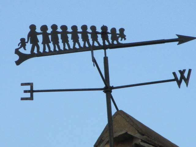 A very appropriate weather vane near Oakridge School