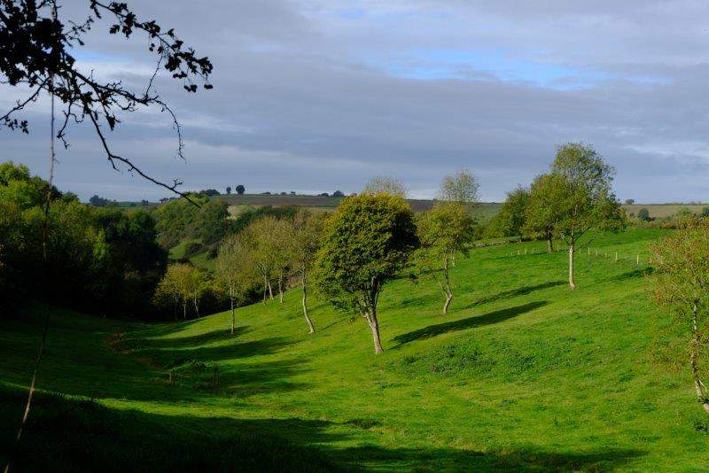 With views down the valley