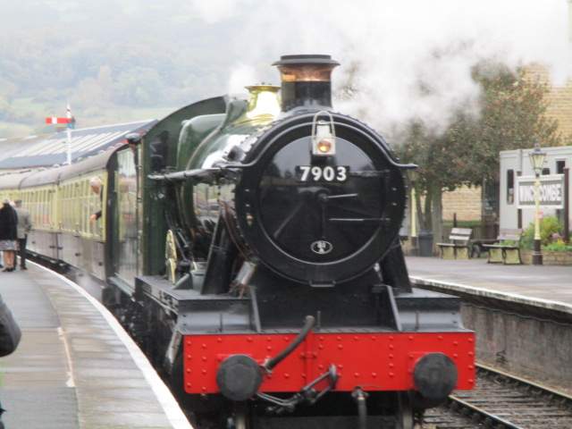 But the arrival of the steam engine brightens the day - one of the latest built, Patrick tells us