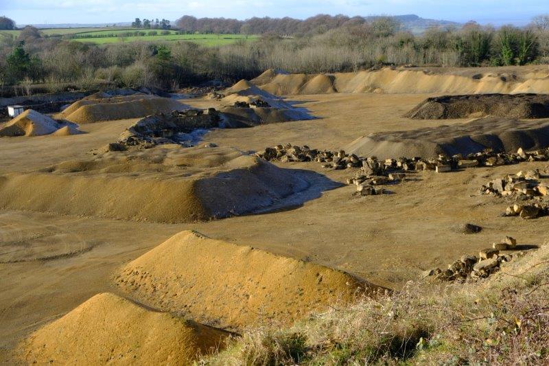 We pass a quarry looking like the surface of the moon