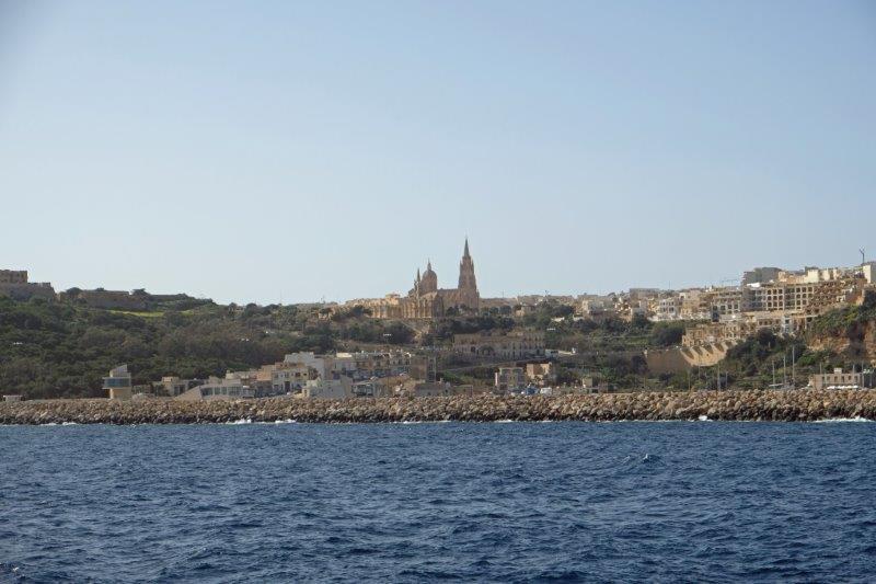 Nearing the harbour at Mgarr on Gozo