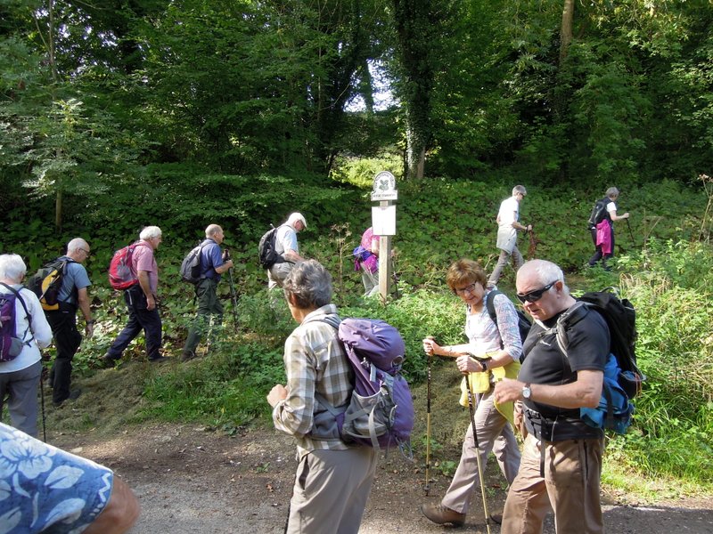 Mainly level with one up - this is it. The leader Jacqui and backmarker John in the same photo!