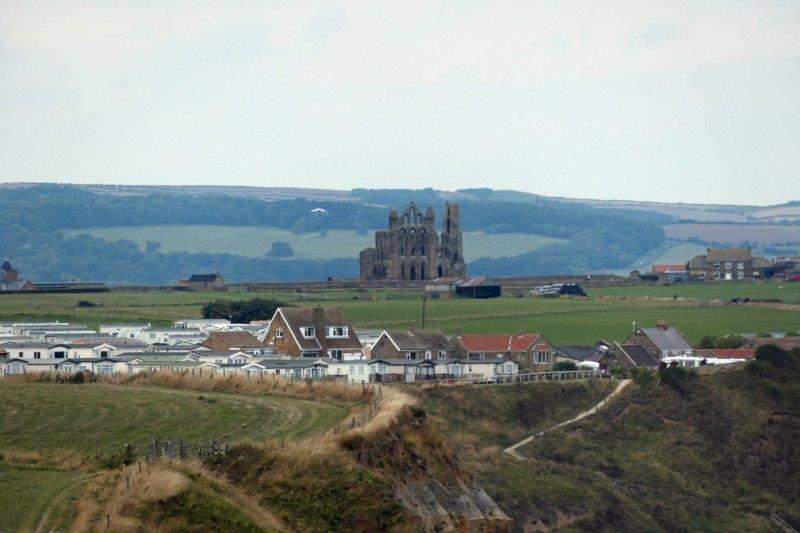 Whitby Abbey to the front