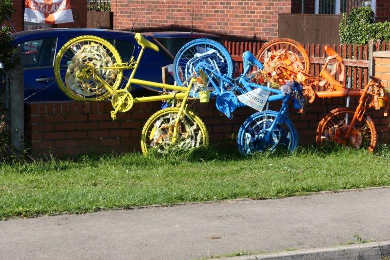 Colourful front garden