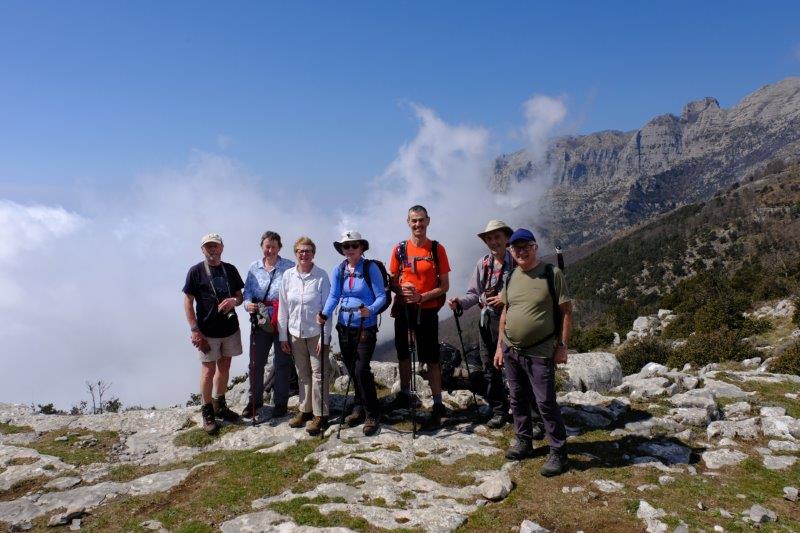 Time for a group photo of those who made the walk