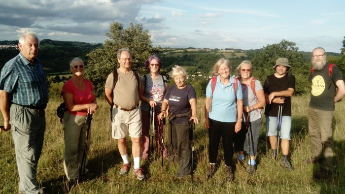 A good turnout for Ann's walk. Shame the Brewery was so busy they couldn't get their pint and pizza