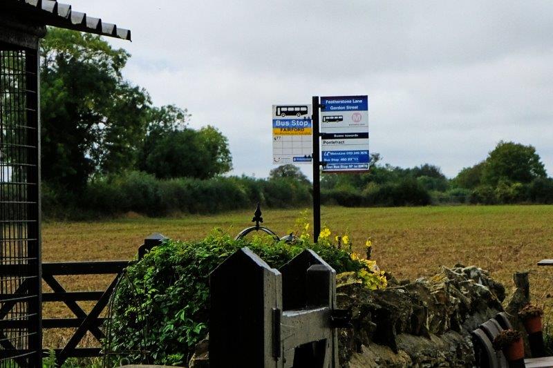 Nice to have a bus stop in your garden - in only there was a bus service