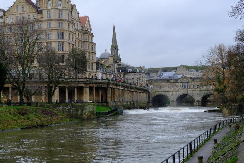 Approaching Pulteney Bridge and Weir