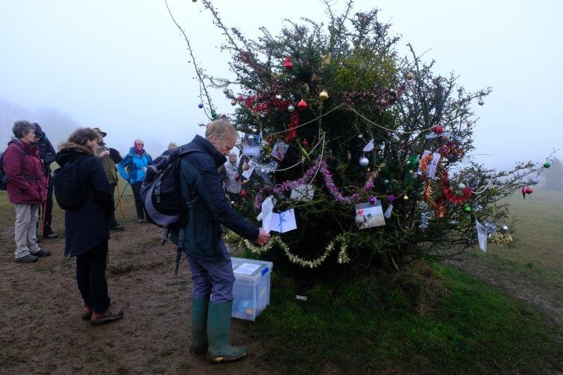 Where we pause to admire the decorations and read the various messages 