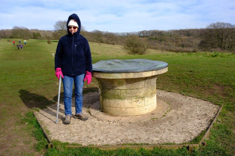 There being to the topograph on Haresfield