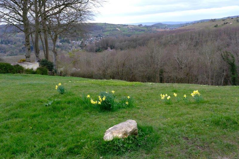 Looking over to Rodborough Common and Doverow