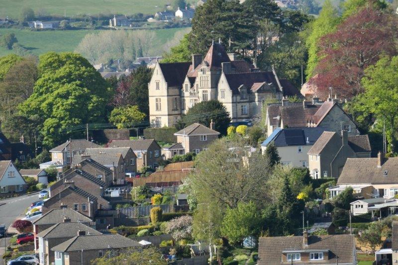 Looking over to Rodborough Court