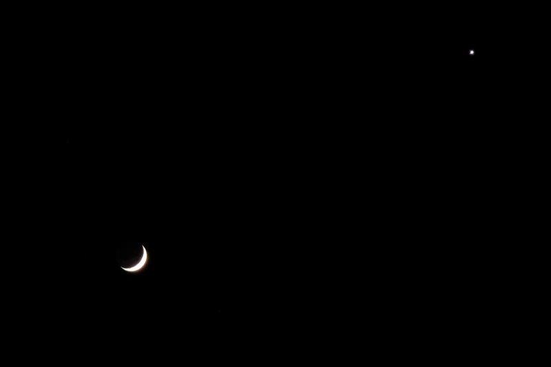 Moon and Venus