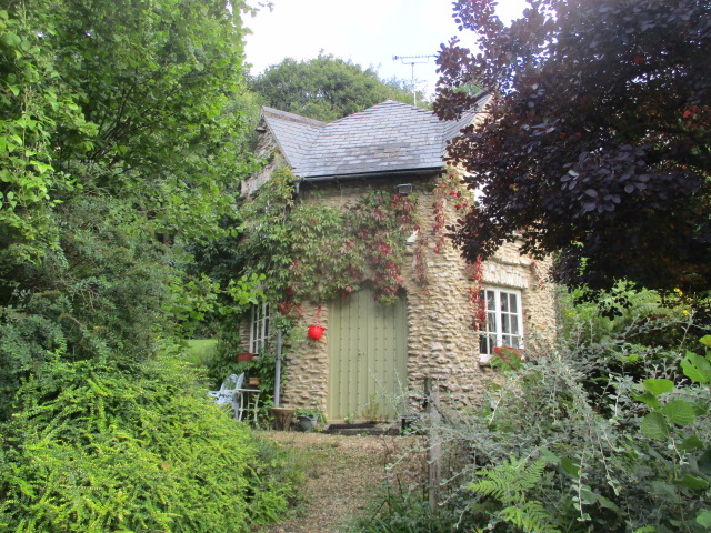 With an interesting lodge at the entrance