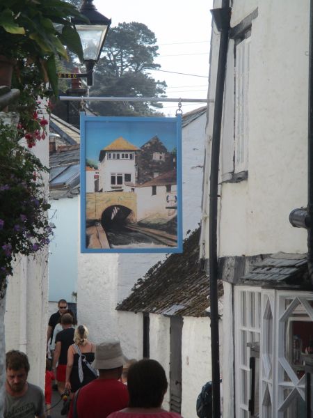 Six of us walk from the holiday park into Polperro