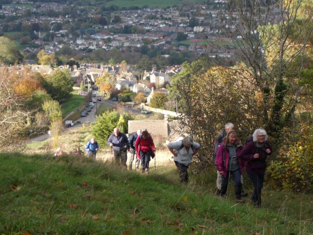 Back up to Rodborough Fort and the cars.