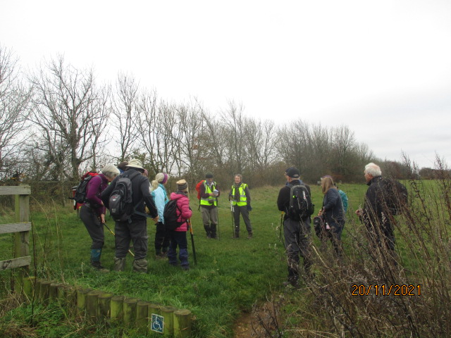 As we assemble at Coaley Peak for Peter and Sue’s walk