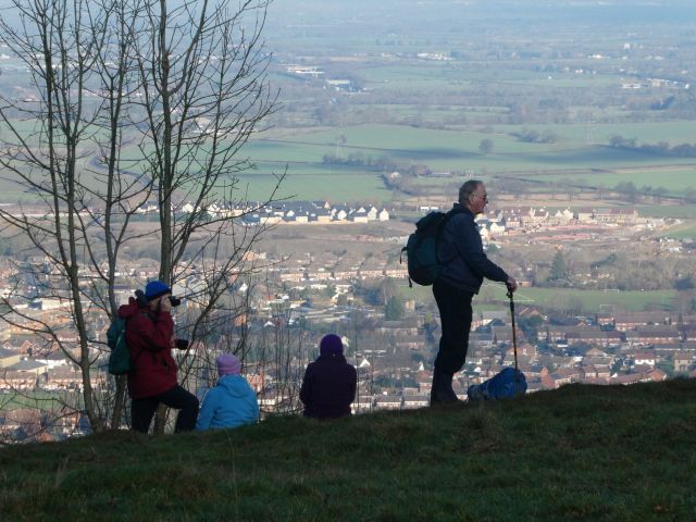 At Coopers Hill we admire the views over the valley