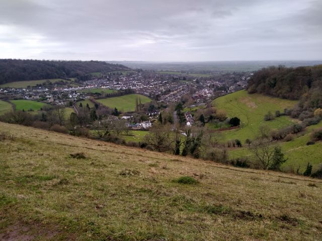Wotton nestling in the valley