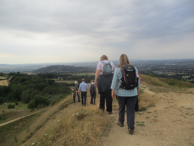 We descend from Painswick Beacon