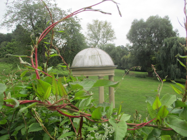House with big garden and features including this Stowe copy