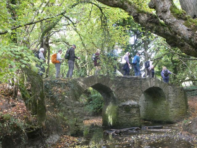 Crossing the Little Avon on Sturt Bridge