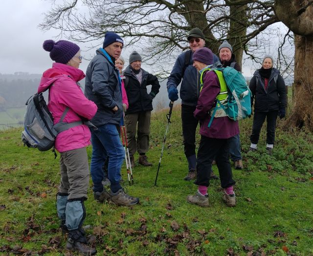  Karen described the view from Downham Hill if we had not been surrounded by mist!