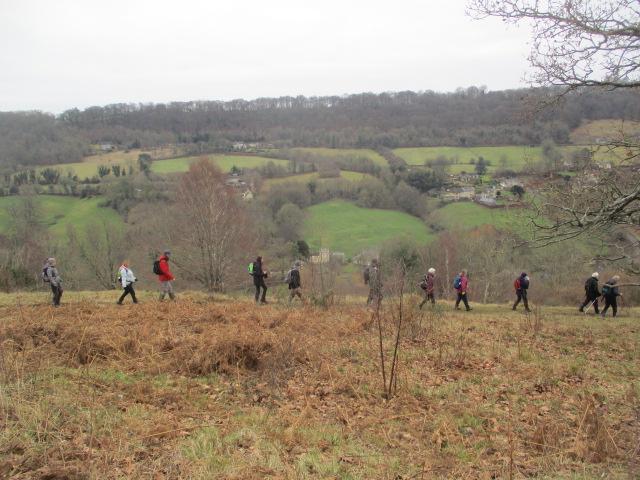 Coming down from Sheepscombe Common