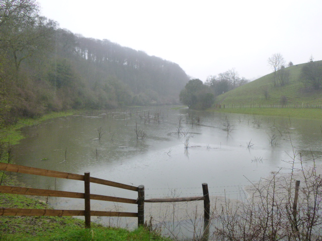 Where a completely new lake has formed