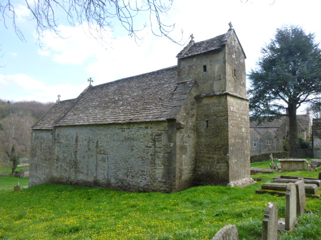 Then the church at Duntisbourne Rouse – Norman church built over a Saxon church