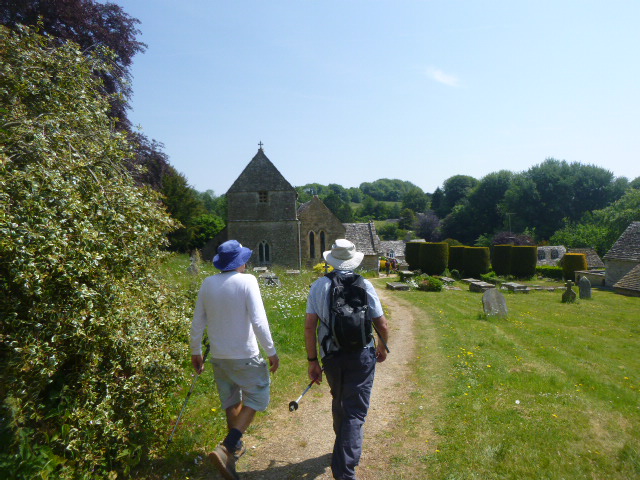Then coffee stop at Duntisbourne Abbots church