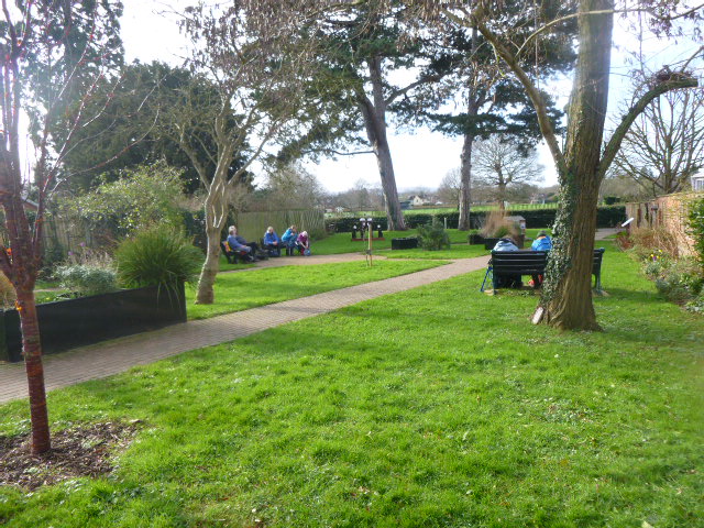 Some Ramblers having coffee