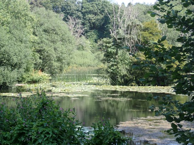 Our stop is at Cherington Pond (which is a lake)